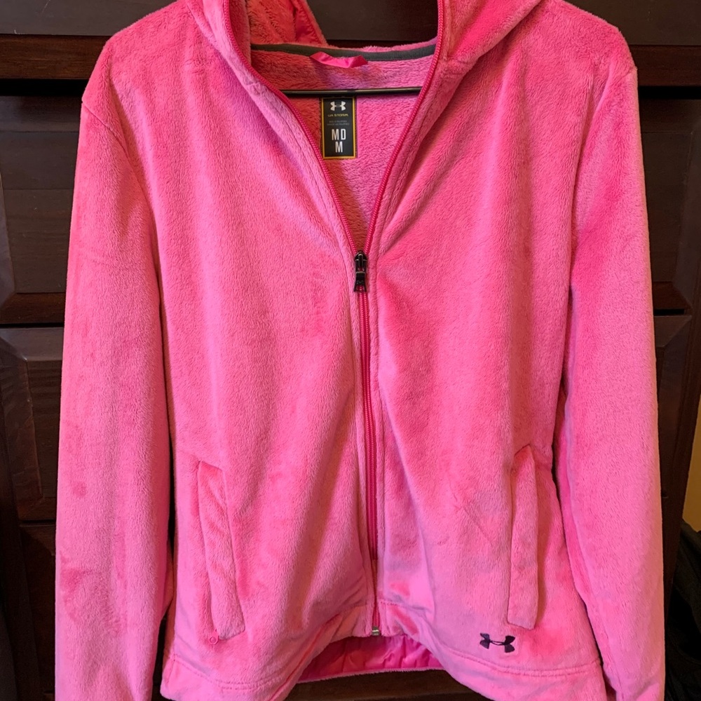Pink Fleece Under Armor Jacket